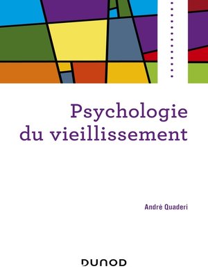 cover image of Psychologie du vieillissement